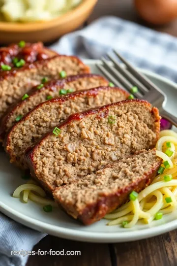 French Onion Meatloaf presentation