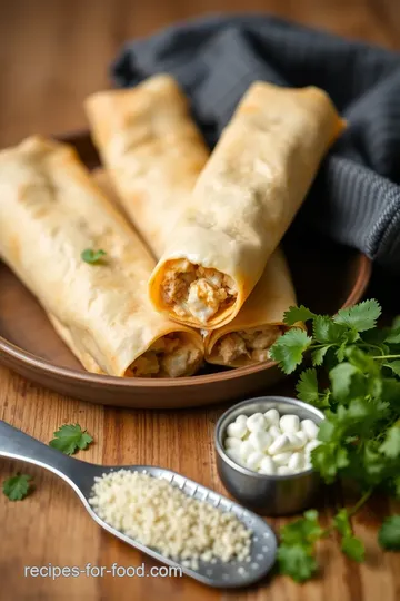 Cheesy Chicken Taquitos with Avocado Salsa ingredients