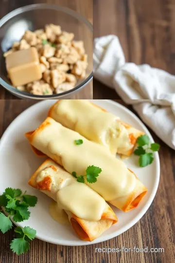 Cheesy Chicken Taquitos with Avocado Salsa steps