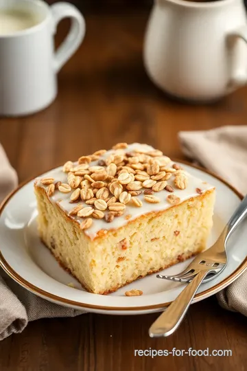 Delicious Coffee Cake with Oatmeal Streusel presentation