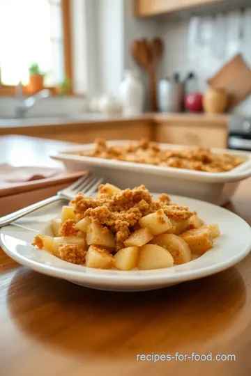 Baby-Friendly Apple Crumble steps