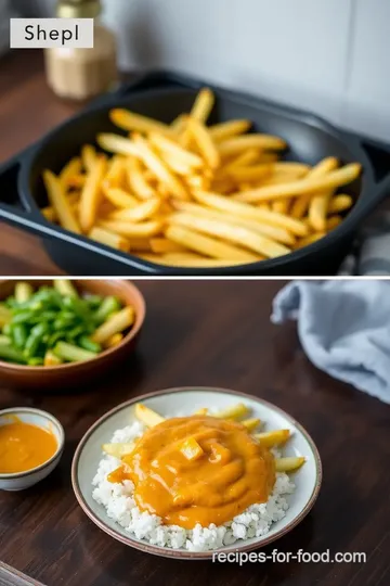 Japanese Curry Fries with Over-Easy Egg steps