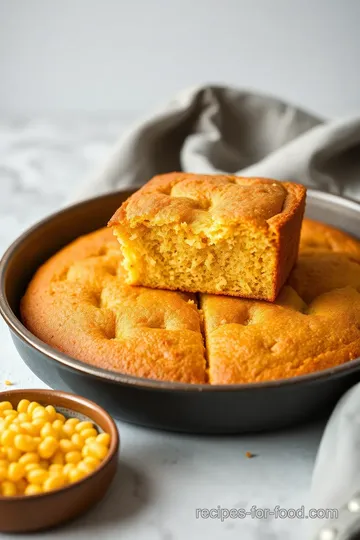 Fluffy Honey Butter Cornbread Recipe presentation