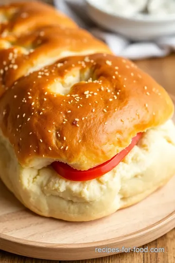 Classic Muffuletta Bread presentation