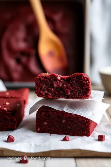 Delicious Red Velvet Brownies steps