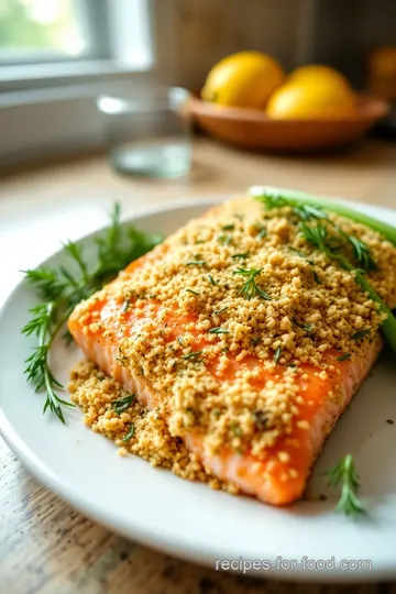 Herb-Crusted Baked Salmon with Lemon Butter Sauce steps