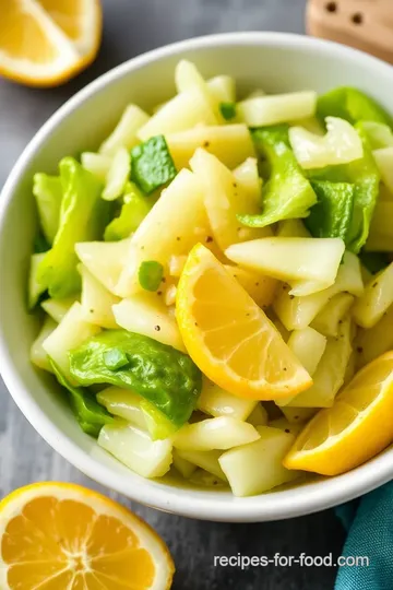 Classic Boiled Cabbage presentation