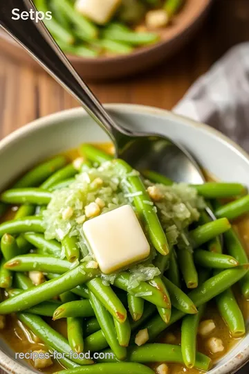 Boiled Green Beans with Buttery Flavor steps