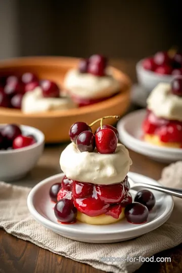 Canned Cherries & Cranberries Recipe presentation