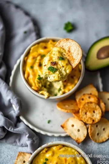 Bake Cheesy Broccoli Mushroom Dip Delight presentation