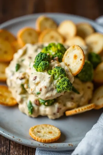 Cheesy Broccoli Mushroom Dip Delight