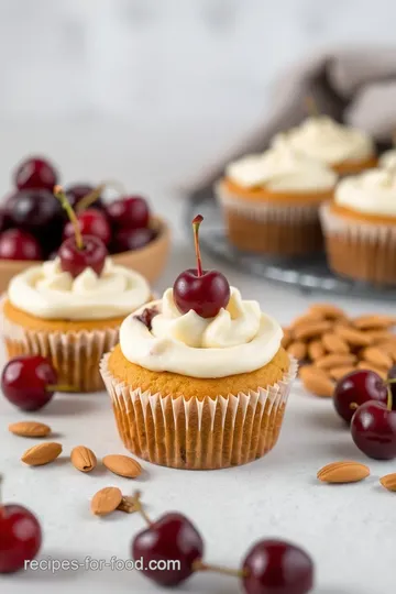 Cherry Almond Cupcakes with Cream Cheese Frosting ingredients