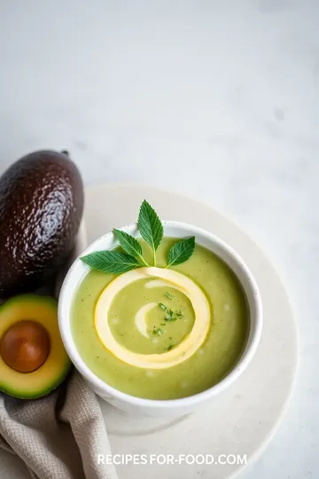 Chilled Avocado Soup for Summer Refreshment