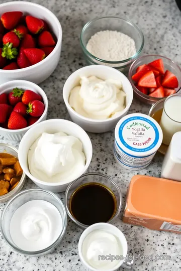 Strawberry Cheesecake Ice Cream ingredients