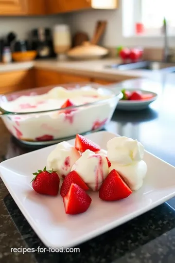 Strawberry Cheesecake Ice Cream steps