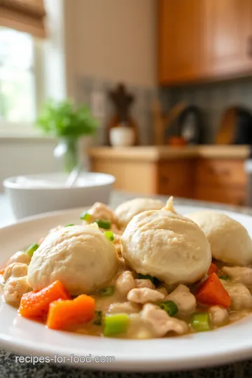 Comforting Chicken and Dumplings with Bisquick steps