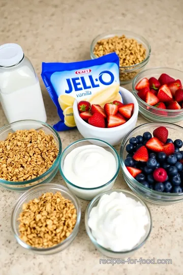 Creamy Vanilla Jell-O Pudding Parfait ingredients