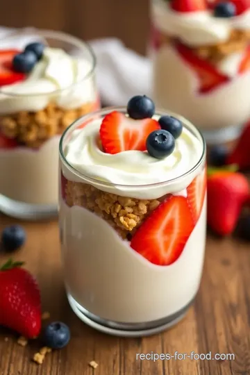 Creamy Vanilla Jell-O Pudding Parfait presentation