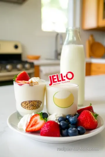 Creamy Vanilla Jell-O Pudding Parfait steps