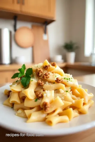 Walnut Bowtie Pasta with California-Inspired Herb Cream Sauce steps