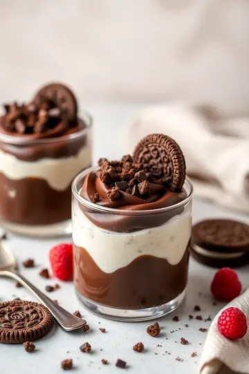 Decadent Chocolate Mousse Oreo Parfaits