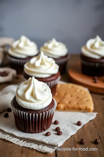 Bake Hot Chocolate Cupcakes with Marshmallow Frosting presentation