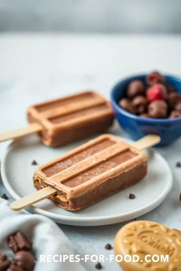 Decadent Peanut Butter Chocolate Popsicles