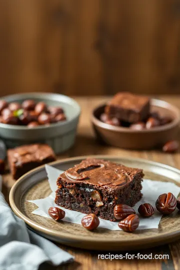 Decadent Raw Brownies presentation