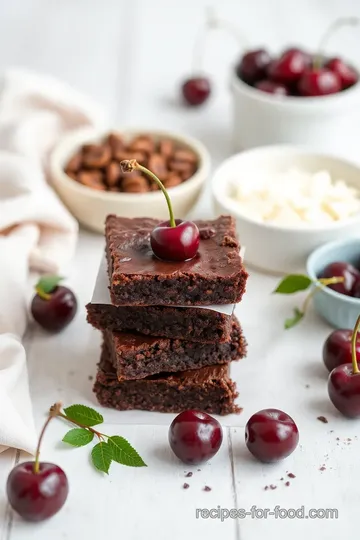 Decadent Raw Chocolate Cherry Brownies ingredients