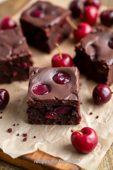 Decadent Raw Chocolate Cherry Brownies