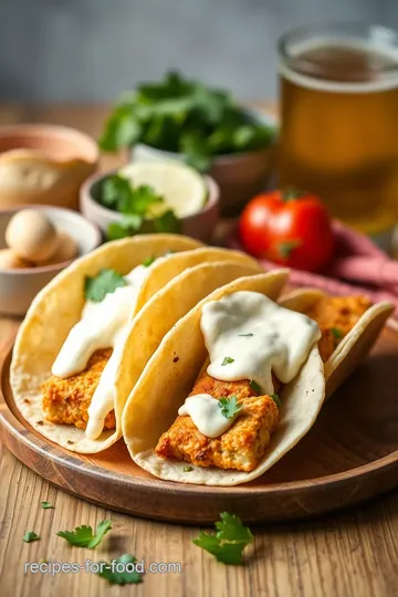 Delicious Beer Battered Tofu Tacos ingredients