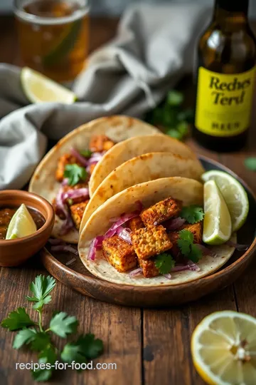 Delicious Beer Battered Tofu Tacos