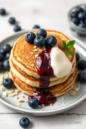 Fluffy Blueberry Oatmeal Pancakes ingredients