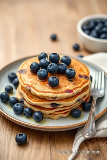 Delicious Blueberry Oatmeal Pancakes