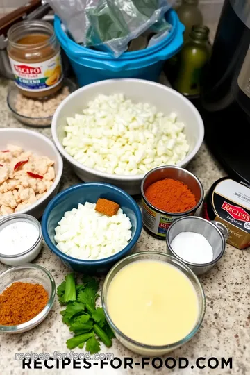 Chicken Enchiladas with Queso Sauce ingredients