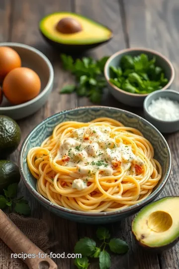 Delicious Dairy-Free Avocado Alfredo Pasta ingredients