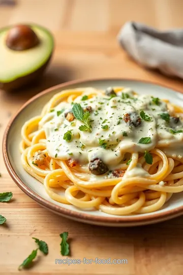 Delicious Dairy-Free Avocado Alfredo Pasta