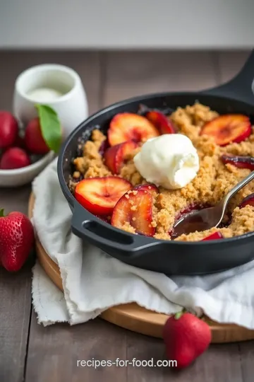 Delicious Stone Fruit Skillet Crumble