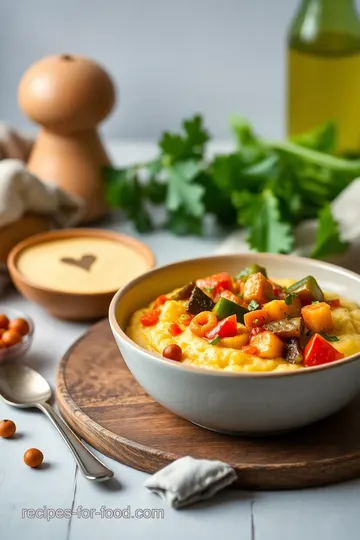 Delicious Summer Polenta Bowl presentation