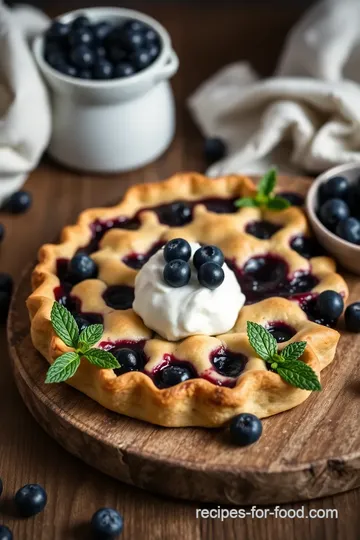 Delicious Vegan Blueberry Pie presentation