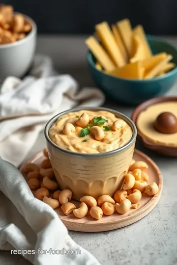 Delicious Vegan Nacho Cheese Sauce presentation