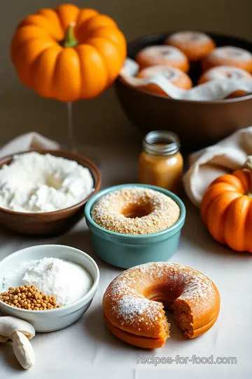 Delicious Vegan Pumpkin Donuts Delight ingredients