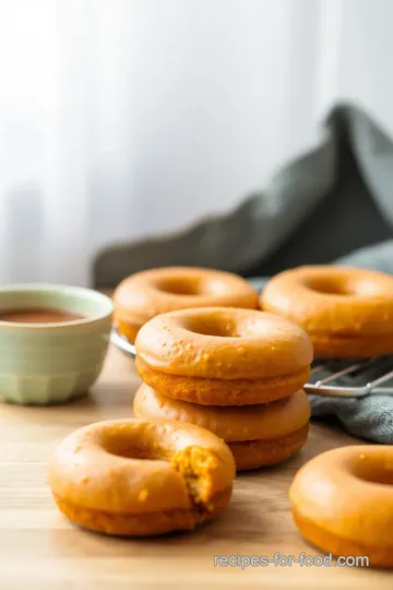 Delicious Vegan Pumpkin Donuts Delight presentation