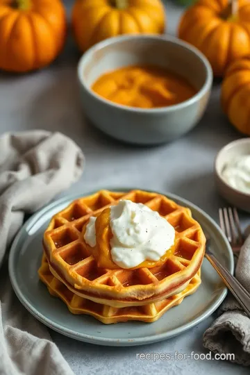 Fluffy Vegan Pumpkin Waffles steps