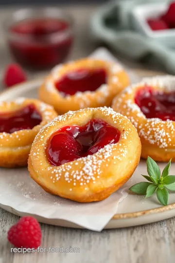 Delicious Vegan Raspberry Cronuts steps