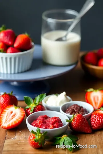 Delicious Vegan Strawberry Cheesecake Milkshake ingredients