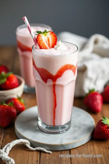 Delicious Vegan Strawberry Cheesecake Milkshake