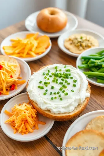 Delicious Bagel Dip presentation