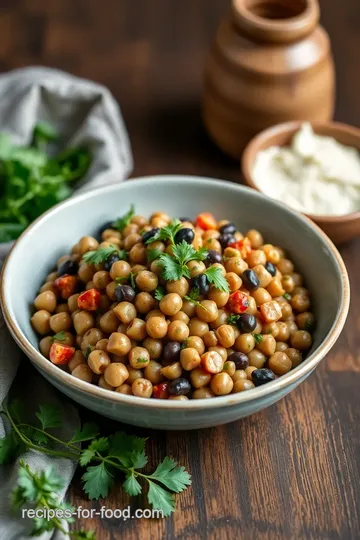 Easy Black Eyed Pea Salad with Fresh Herbs presentation