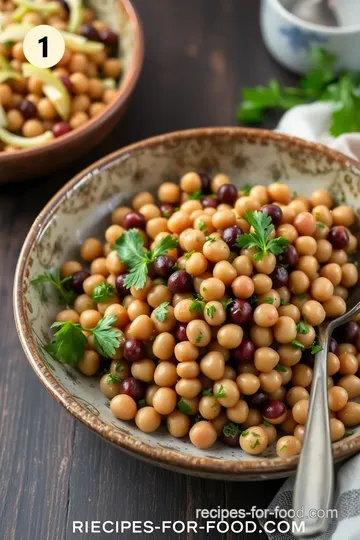 Easy Black Eyed Pea Salad with Fresh Herbs steps